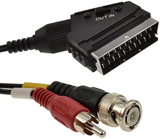 kenable CCTV BNC Plug & Phono Audio to TV Scart Converter Cable 1.5m [1.5 metres]
