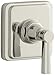 KOHLER K-T13174-4B-SN Pinstripe Volume Control Trim, Lever Handle, Valve Not Included, Vibrant Polished Nickel
