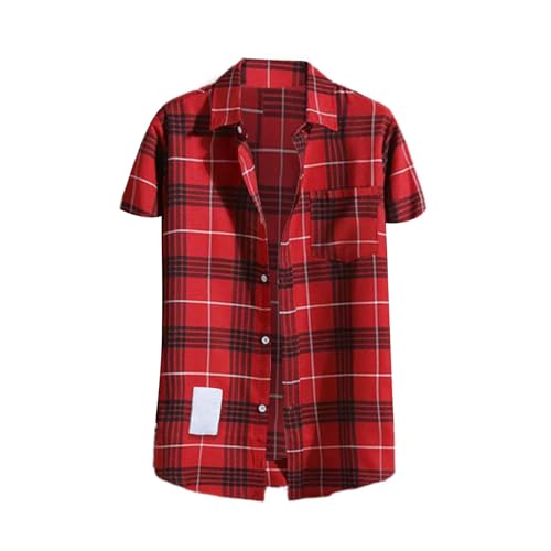 Chemise d'été homme légère et respirante col revers grandes tailles