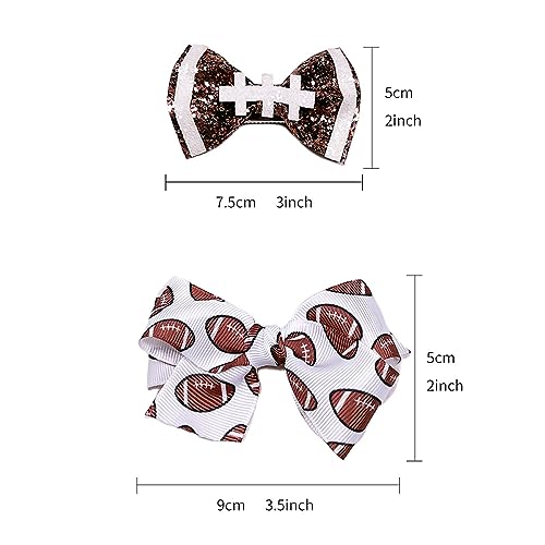 Baby Girl's Turban Headband with Football Bows and Hair Band BBG19 (B1)4