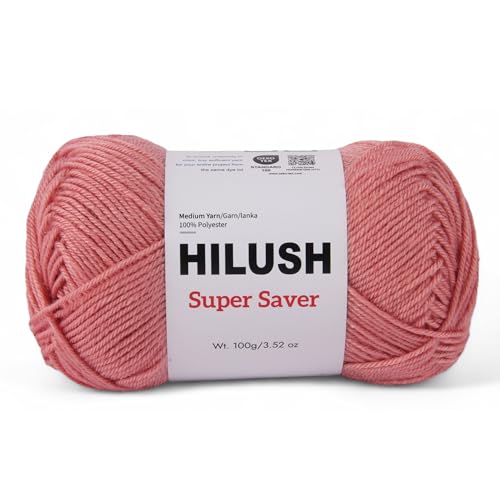 Image of SUPERSAVER, Poly Yarn Supersoft Hand Knitting Wool Ball, (1 Ball /100 Gram Each) Ball Suitable for Craft, Crochet, Amigurumi, Embroidery, Toys, Garments, Flowers and Hobby Projects , 2 Fine , Shade no (rose pink)