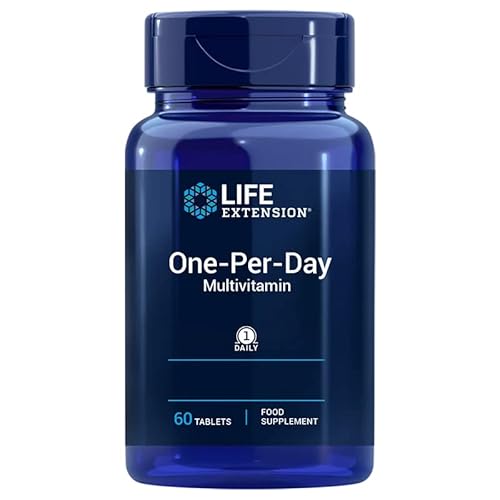 Life Extension Multivitamin One per day, 60 Tabletten, Laborgeprüft, Glutenfrei, Sojafrei, Ohne Gentechnik Life Extension Multivitamin One per day, 60 Tabletten, Laborgeprüft, Glutenfrei, Sojafrei, Ohne Gentechnik