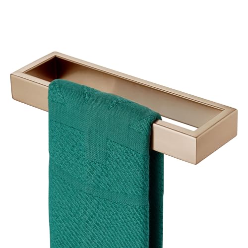 KOKOSIRI Towel Ring for Bathroom Hand Towel Holder 9 Inch Towel Hanger Rack Champagne Bronze Stainless Steel Wall Mount 1 Pack B4008CPG-L9