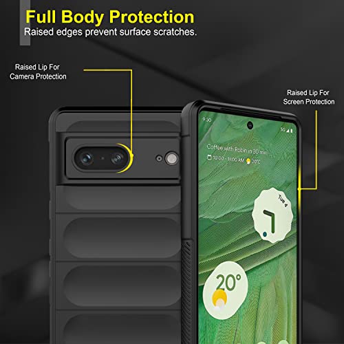 Image of Amazon Brand - Solimo Mobile Cover for Google Pixel 7 5G (Silicone Black)
