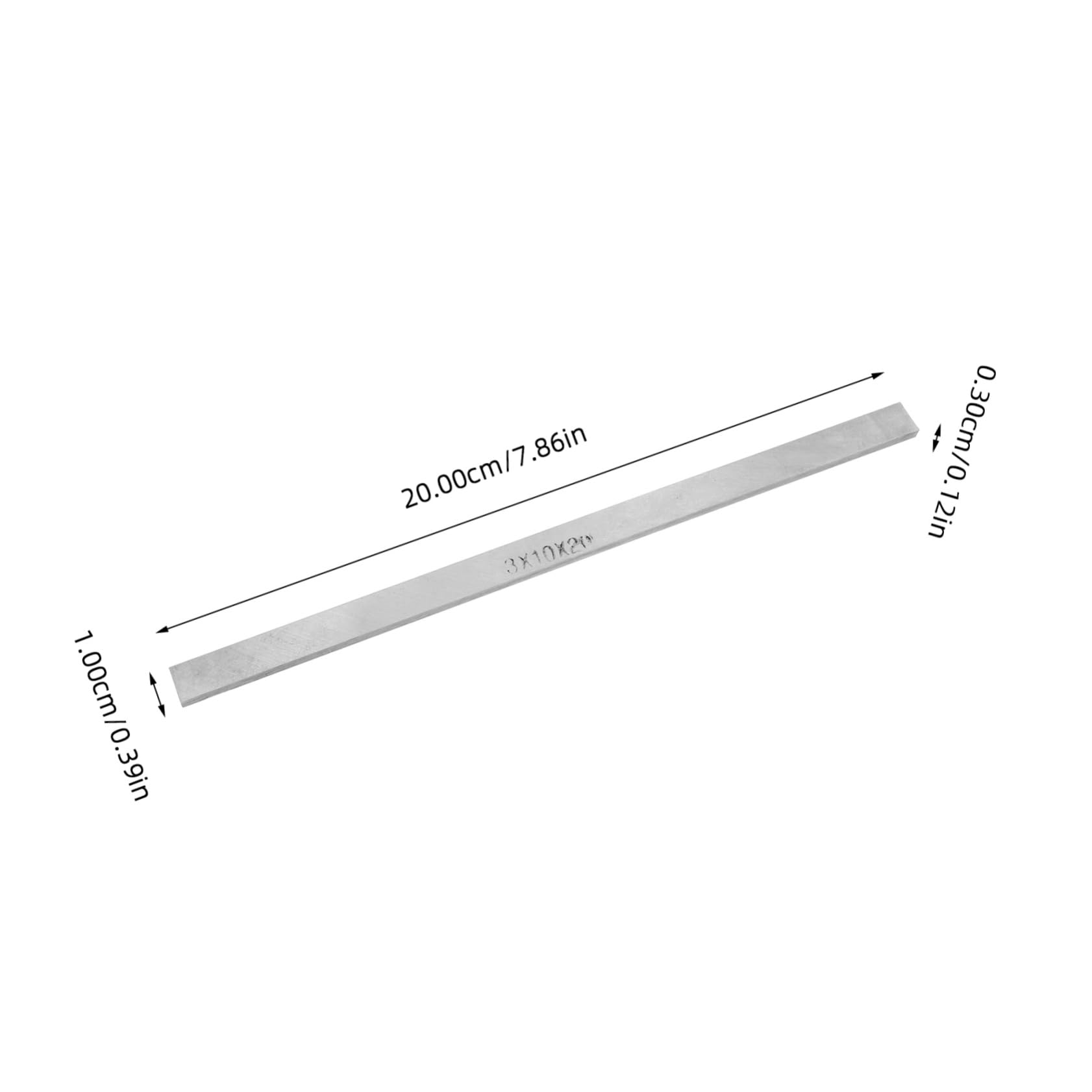 White Steel Knife Flat Stock for Hobbyist Flat Stock for DIY Making Flat Bar Stock for Craft Knife Making Craft Stock for Knife Making Knife Steel Strip Silver Hss High Speed Steel CIYODO