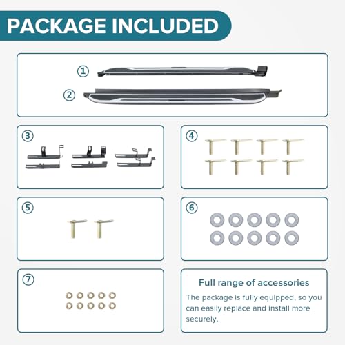 Estribos laterales compatibles Ford Escape 2020-2025 miniatura 2