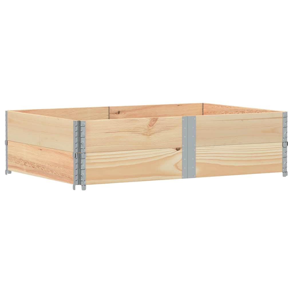 Paretali per Pallet 2 pz 150x100 cm in Legno di Pino,Commercio e Industria,Movimentazione di Materiali,Pianali di carico e Pallet,23.7kg-4010305