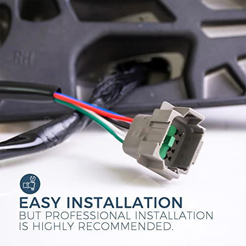 Cascadia Door Mirror For 2018-2021 Freightliner, Power & Heated, Right Passenger Side, Chrome #TOP3