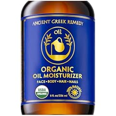 Organic Body & Face Oil for Dry Skin, Natural After Shower Moisturizer 8oz
