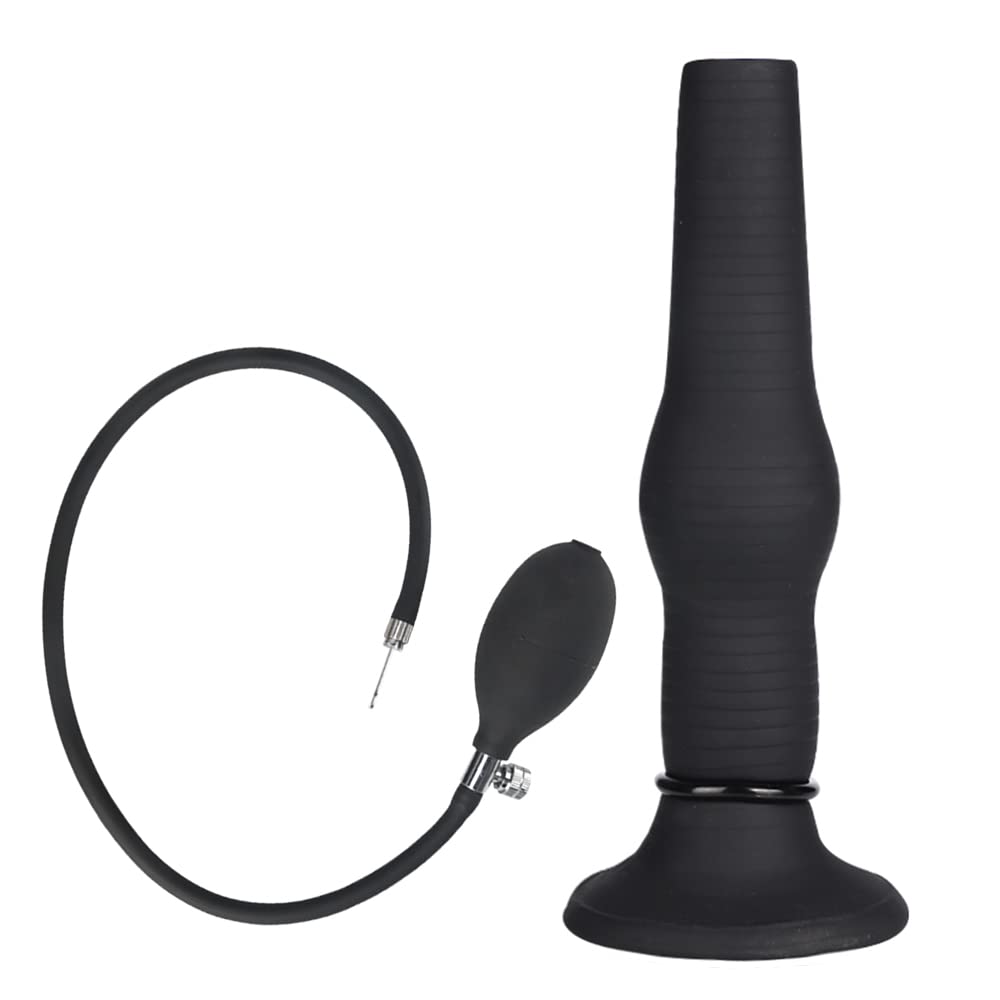 TaRiss's 3点セット サンラン器 インフレート式 シリコン ブラック 5.3cmx22.5cm