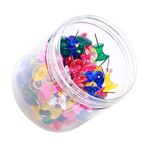 SEWACC Pino De Mapa De Cabeça Pequena Tachinha De Plástico Tachinha De Mapa De Aço Tachinha De Mapa