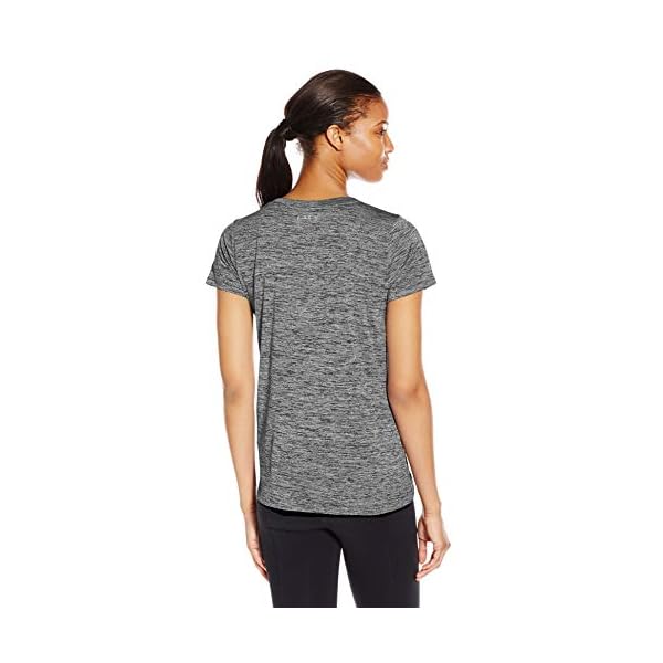 Under-Armour-Womens-Tech-Twist-T-Shirt Under Armour Women's Tech Twist T-Shirt , Black (001)/Metallic Silver , Large