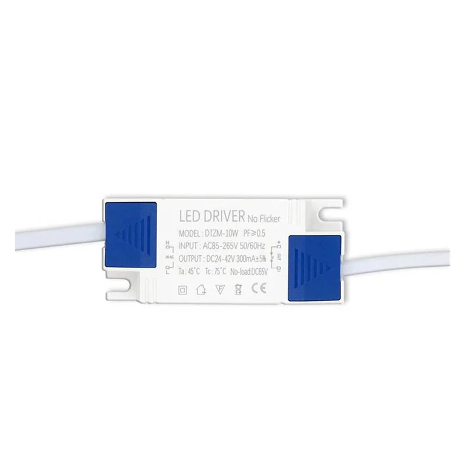 PWANUIGTE LED Power Adapter 10W 20W 30W 40W 50W Lighting Transformer DC24-42V AC85-265V(10W DC24-42V 300mA)