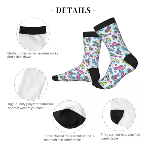 Image of Men Women Casual Cool Cute Crazy Funny Athletic Sport Novelty Graphic Crew Socks