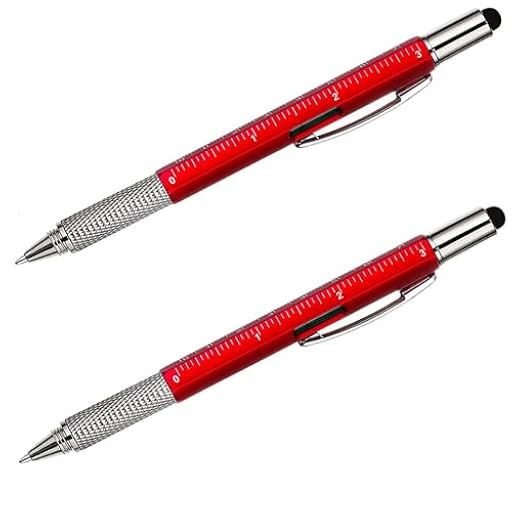 Regalos Originales para Hombre, Bolígrafo Multifuncion 6 en 1, Gadgets Tecnologicos, Regalos para Hombres, Día del Padre, Cumpleaños, Presentes para Homem, Ideas Originales para Padre (Rojo) | Ya disponible en tu tienda friki favorita! En mundofriki.es!