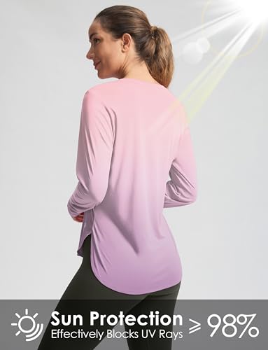 Image of Women's Sun Shirts UPF 50+ Long Sleeve UV Protection Shirt Lightweight Quick Dry Workout Hiking Tops for Women