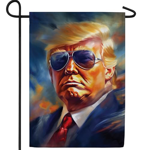 America Forever Donald Trump 2024 Garden Make Great Again Take Back Save 12.5 x 18 inch Double Sided Yard Outdoor Election Day Decoration