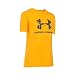 Under Armour Boys' Camo Fill Big Logo Short Sleeve T-Shirt, Steeltown Gold/Artillery Green, Youth Large