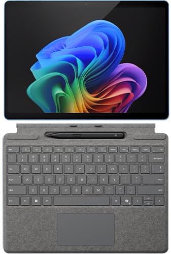 Microsoft Surface Pro Copilot+ PC Touchscreen 13" LCD Snapdragon X Plus Processor 16GB RAM 512GB SSD (11th Edition) Platinum & Surface Pro Keyboard (Keyboard with Pen, Platinum)