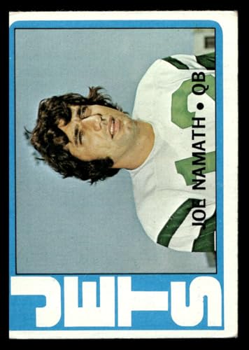 1972 Topps Regular (Football) card100 Joe Namath of the New York Jets Grade Very Good