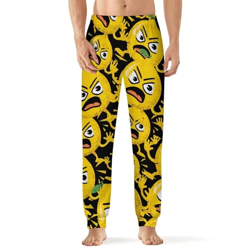Funny Lemon Men's Pajama Bottoms Sleep Lounge Soft Comfy Pants Sleepwear