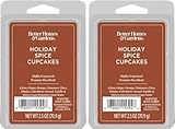 Better Homes and Gardens Scented Wax Cubes 2.5oz 2-Pack (Holiday Spice Cupcakes)