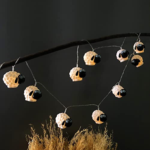 Veilleuse mouton noir LED 1,65 m décoration intérieur Noël et lampe de chevet enfant