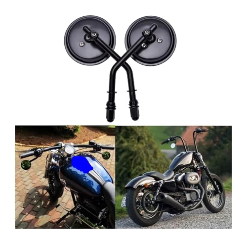 Espejo retrovisor de moto Bobber Chopper 1982-2018 con rosca de 8 mm 3