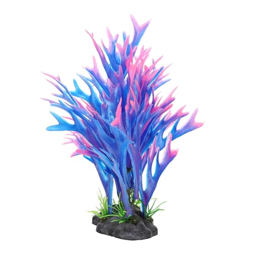 BCOATH Aquarium Coral Decoration Artificial Coral Ornament for Fish Tank Simulated Landscape Decor Easy to Clean No Watering Needed for Saltwater
