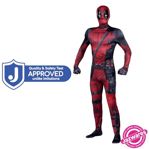 Jazwares Costume Play JWC3007-XS Marvel Deadpool Official Adult Deluxe Zentai Halloween Costume thumb #1