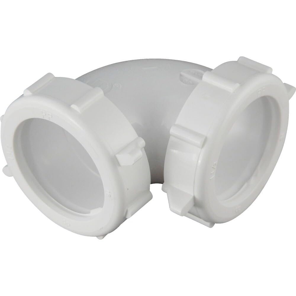 White Pipe Coupling Elbow - 1.5 Inch -7