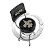 Imperial Black New Orleans Saints Chrome Bar Stool