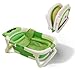 NOT JUST A BOX - Vaschetta Bagnetto Pieghevole Neonato, Indicatore di Temperatura, Foro di Drenaggio, Cuscino Antiscivolo, per bambini fino a 24 mesi (VERDE) immagine