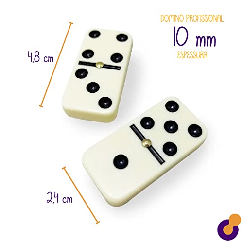 Jogo De Dominó Com Maleta 28 Peças Barcelona