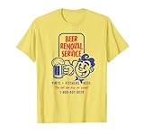Beer Removal Service - Retro Vintage Funny Beer Drinker T-Shirt