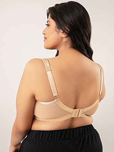 Image of NYKD NYB042 Wirefree Cotton Lined Lift Me Up Non-Padded Full Coverage Bra for Women