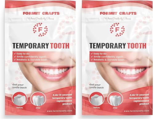 Image of Thermoplastic Beads for DIY Tooth Filling Moldable Thermal Beads for Chipped, Cracked Teeth Realistic and Durable (40 Grams) (Pack of 2)