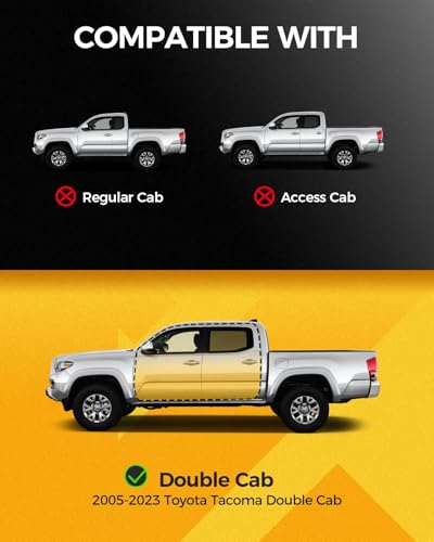 Estribos laterales para Toyota Tacoma Double Cab 2005-2023 miniatura 2