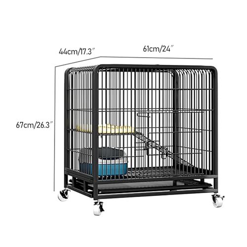 Cage pour chat 61 cm avec parc amovible modulable et double ouverture sécurisée - 3
