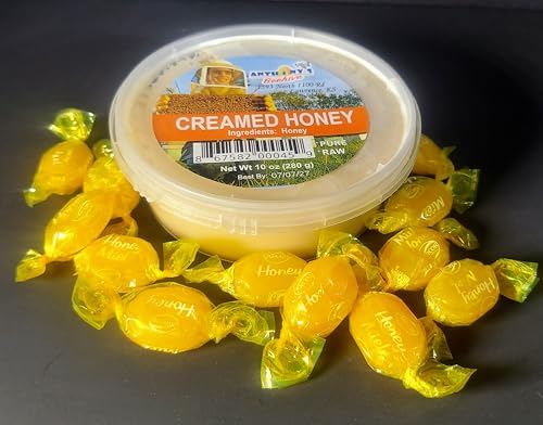 Miel pura artesanal untable 10 oz con 10 caramelos miniatura 1