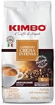 Kimbo Espresso Crema Intensa | Whole Bean Coffee | Medium Dark Roast, Intensity 11/13 | Roasted, Blended and Made in Italy | 1kg / 2.2lb Bag (Pack of 6)