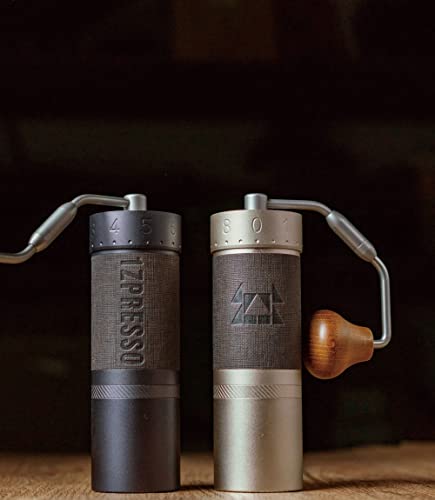 1Zpresso J-Max S Molinillo de café manual, Fresa cónica revestida, Recipiente Magnético de 40g, Sistema de ajuste numérico y Configuración precisa,Eficiencia de Molienda más rápida,Ideal para Espresso