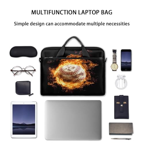 Bolsa para laptop baseball burning 15 pulgadas miniatura 7
