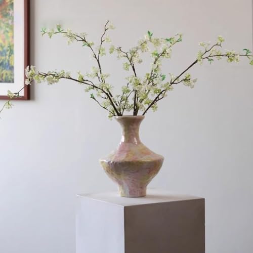 Vase fleurs décoratif CLSDRZC grand format pour composition florale et table de salon