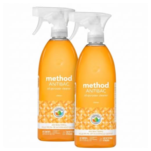 Method Antibacterial All-Purpose Cleaner Spray, Citron, Kills 99.9% of Household Germs, 28 Fl Oz (Pack of 2)