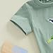 Fuethsuy Toddler Baby Boy Hunting Outfit Mallard Duck Short Sleeve T-shirt Camouflage Print Shorts Set 2 Piece Summer Clothes (Green, 6-12 Months)