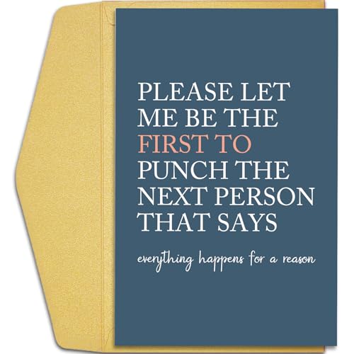 Qiliji Sympathy Card for Him Her