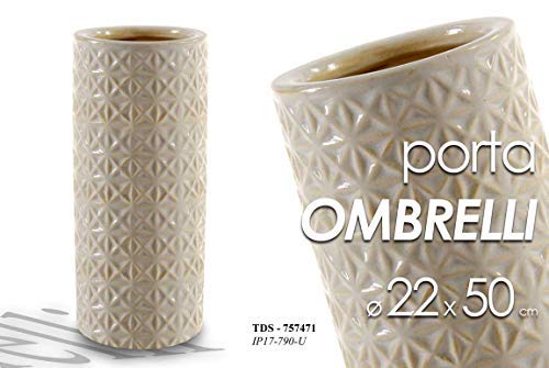 Porta ombrelli tondo 22*50 cm decorato shabby chic arredamento TDS-757471