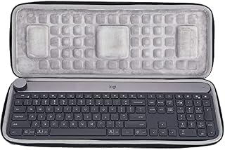 HYGJ Prodrocam Portable Protective Case Travel Case with Hard Shell for Logitech Craft Wireless Keyboard Computer Accessories for Travel and Storage, Black