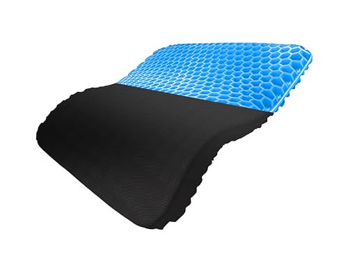 Hanaura ゲルクッション 特大 45*43*3cm 座布団 お尻が痛くならない クッション 大きい 高反発 車椅子 体圧分散 蒸れない 四季通用 在宅勤務 テレワークの商品画像（Amazon）
